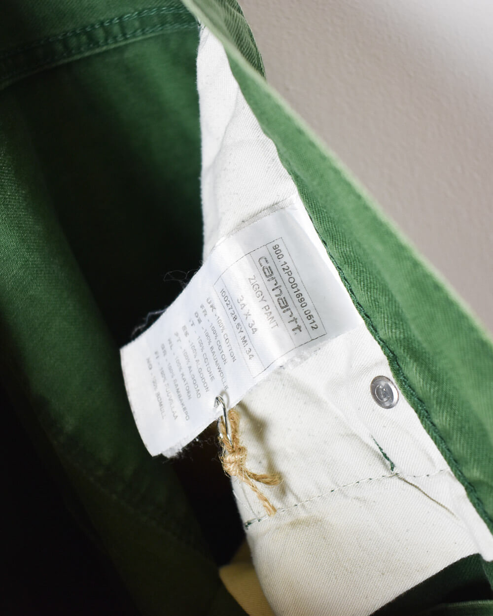 Green Carhartt Jeans - W34 L34