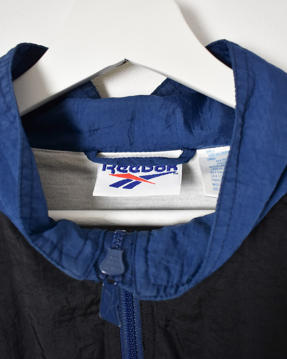 Navy Reebok Windbreaker Jacket - Large