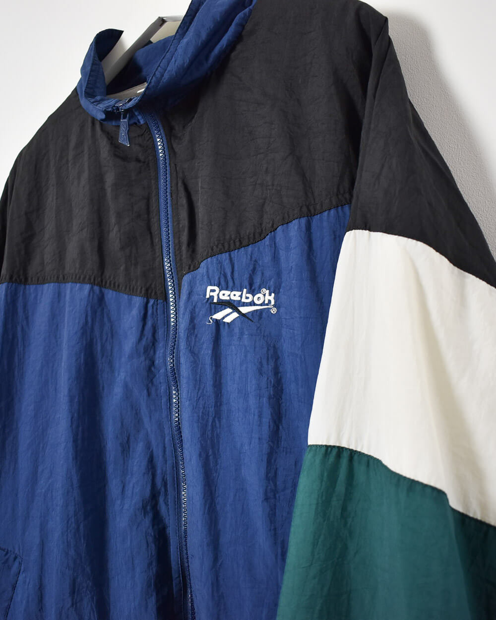 Navy Reebok Windbreaker Jacket - Large