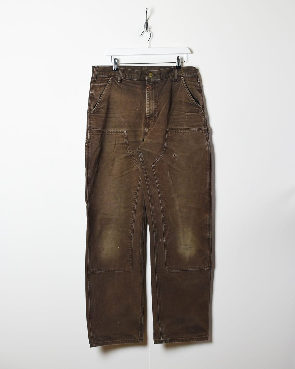 Brown Carhartt Double Knee Carpenter Jeans - W36