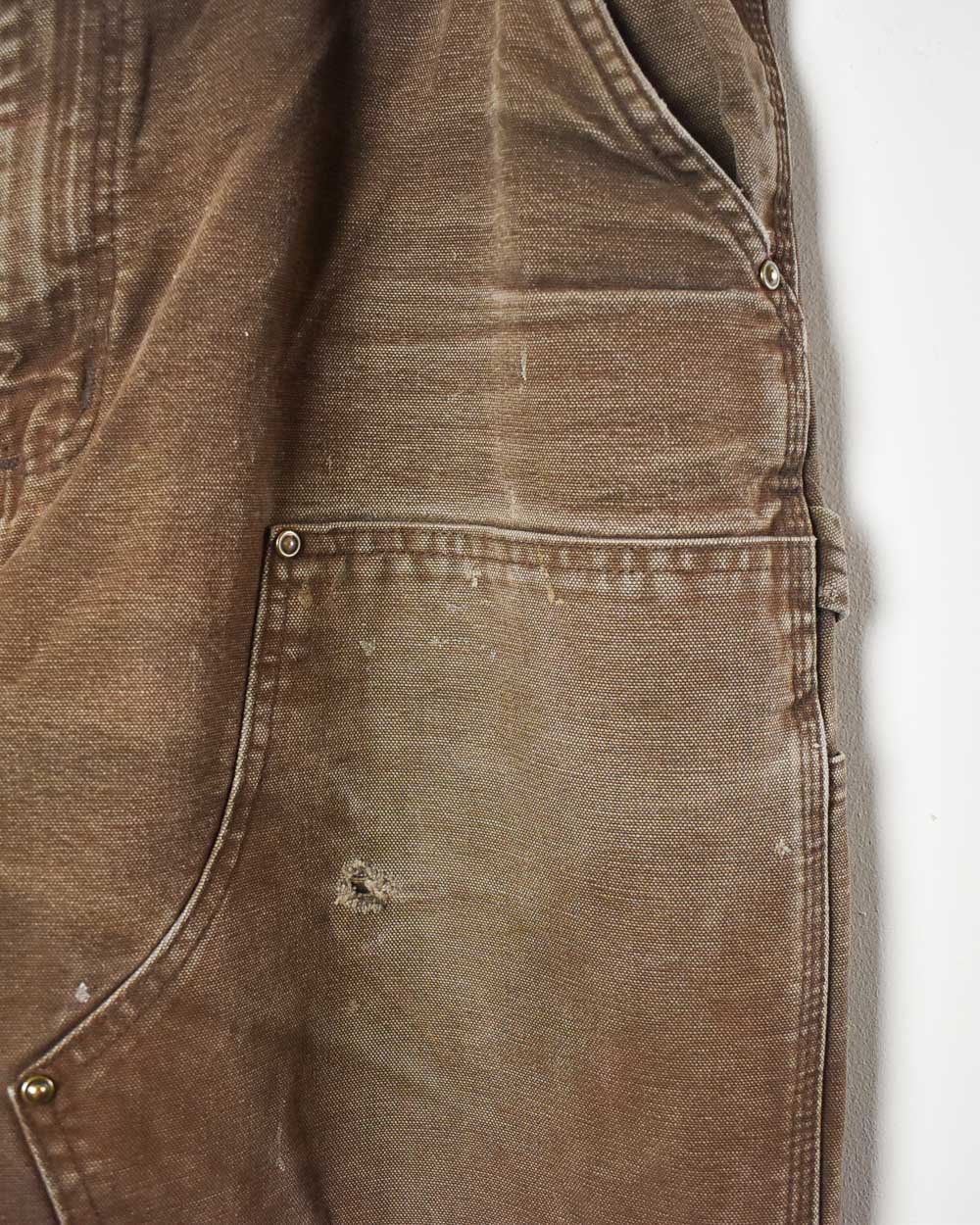 Brown Carhartt Double Knee Carpenter Jeans - W36
