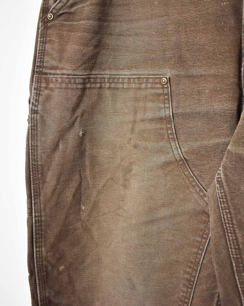Brown Carhartt Double Knee Carpenter Jeans - W36