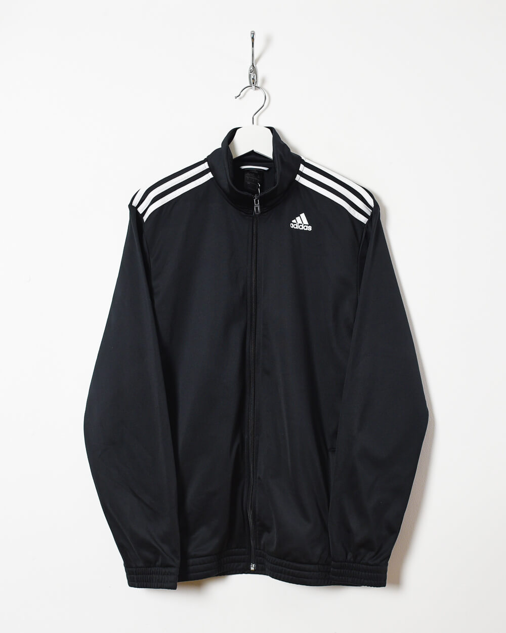 Black Adidas Tracksuit Top - Medium