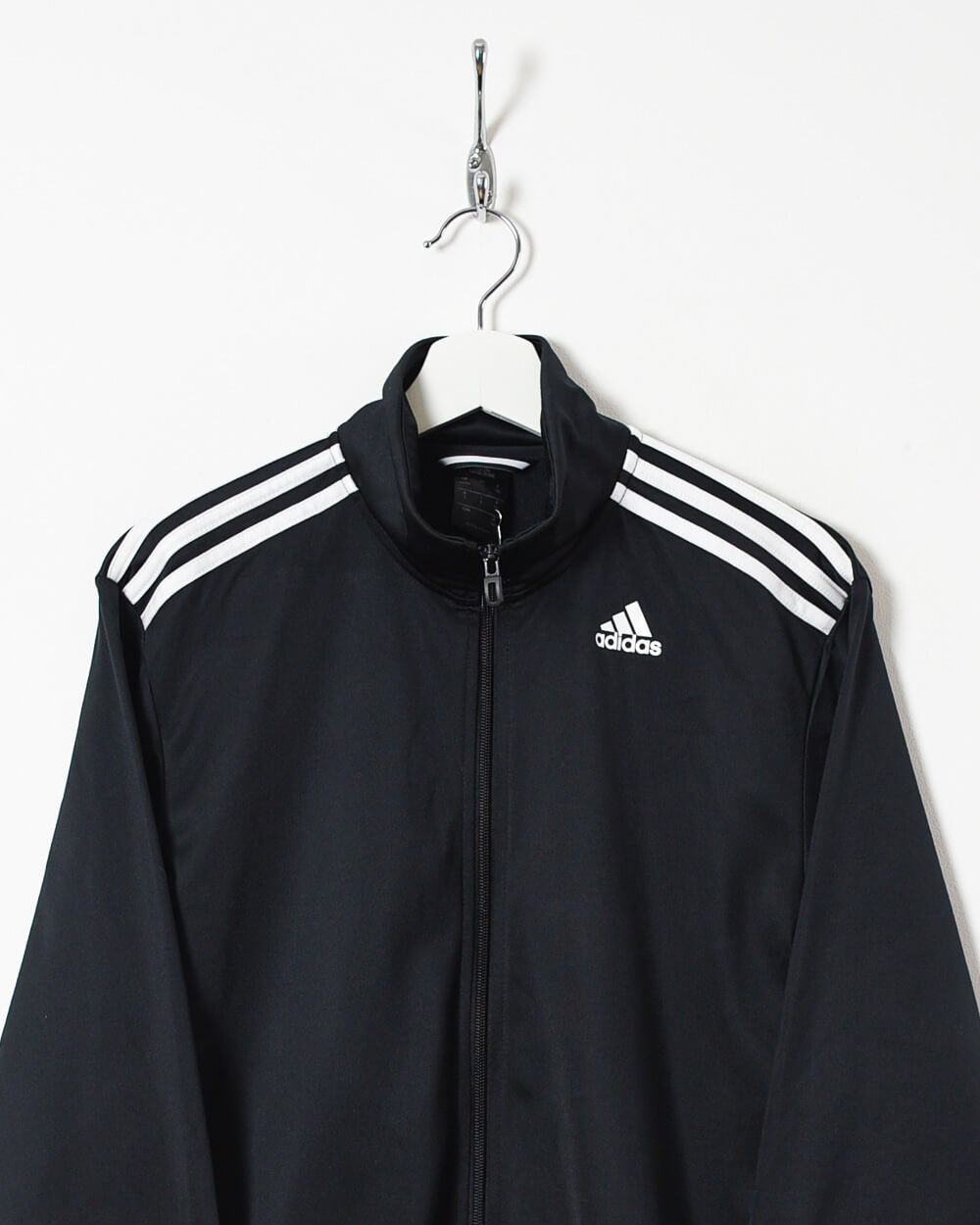 Black Adidas Tracksuit Top - Medium