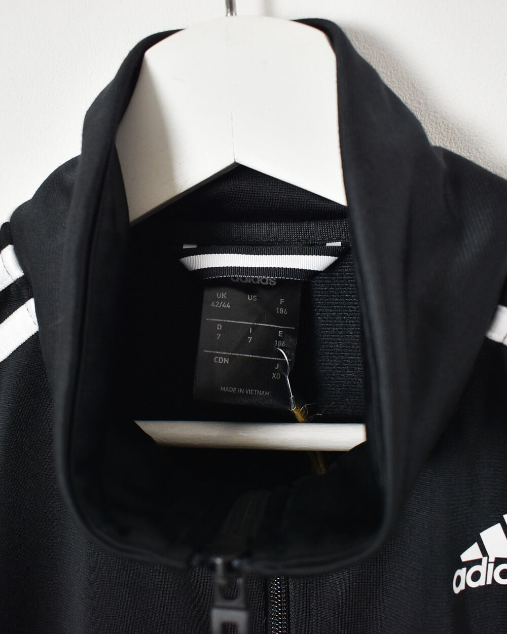 Black Adidas Tracksuit Top - Medium