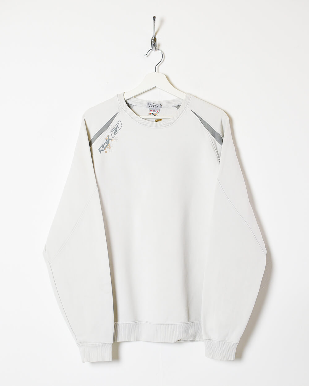 White Reebok Sweatshirt - Large