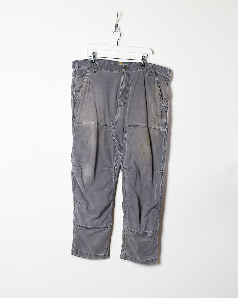 Grey Carhartt Double Knee Carpenter Jeans - W40 L30