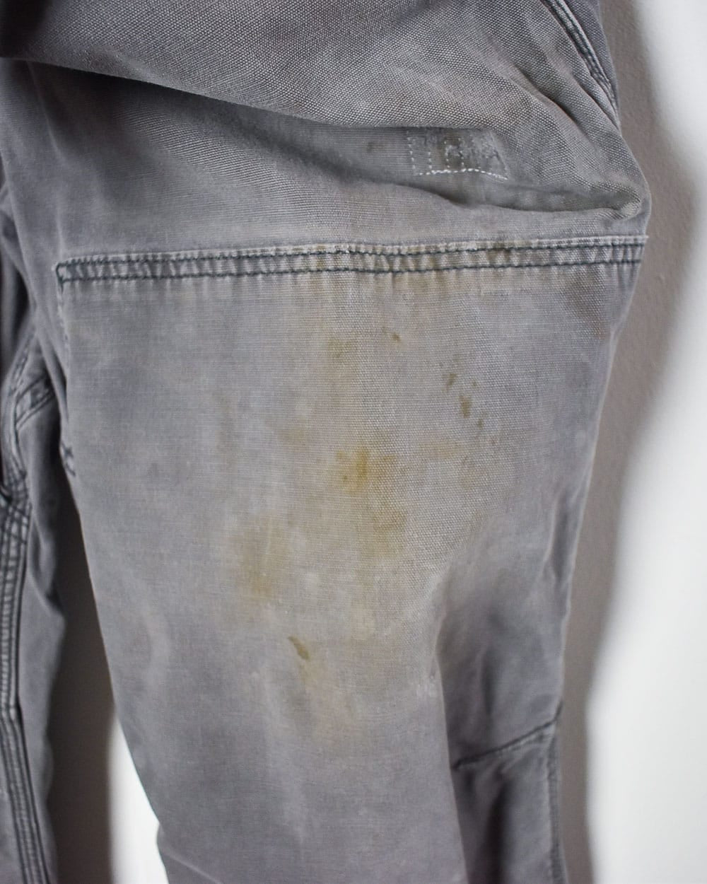 Grey Carhartt Double Knee Carpenter Jeans - W40 L30