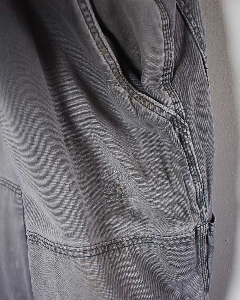 Grey Carhartt Double Knee Carpenter Jeans - W40 L30