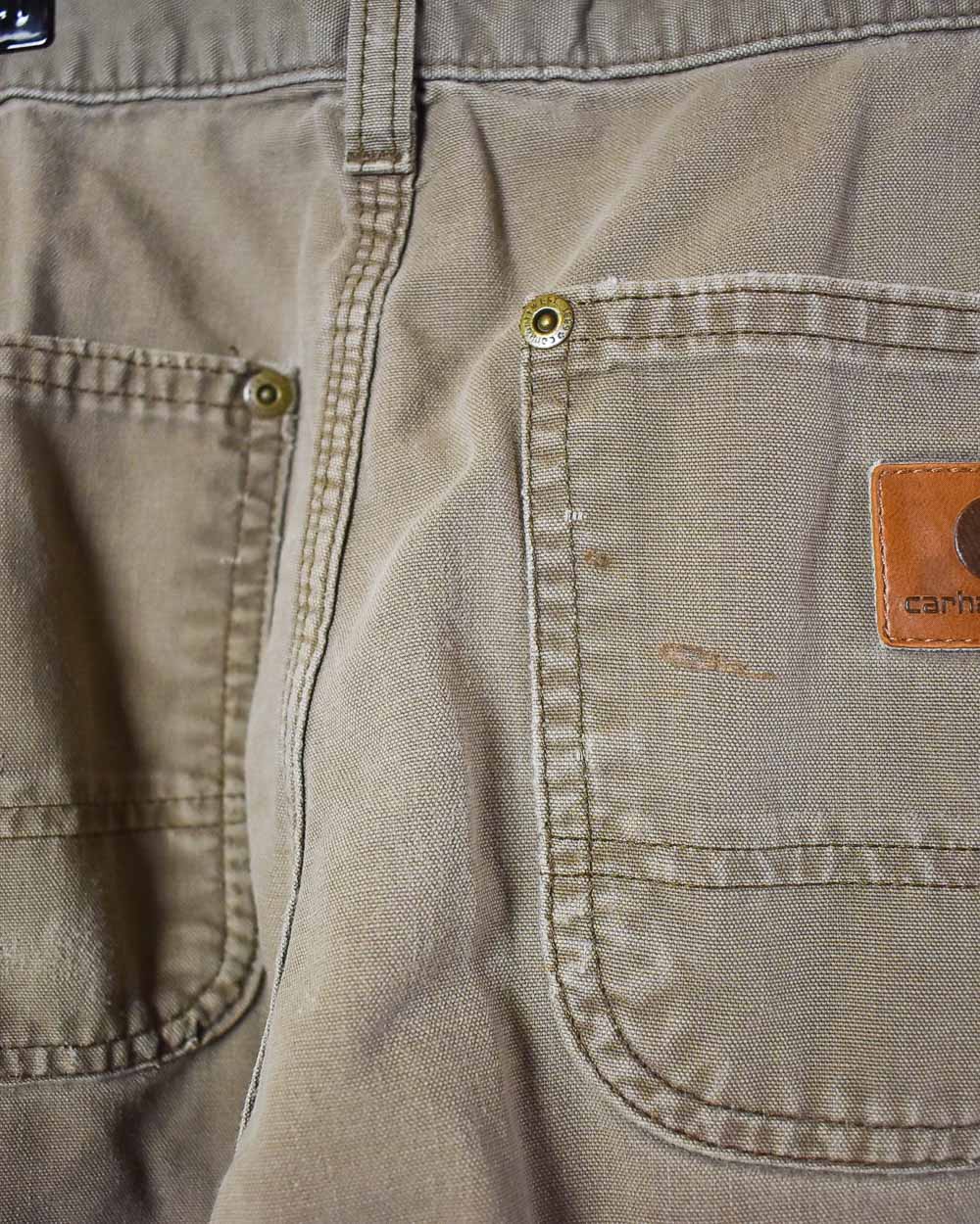 Brown Carhartt Double Knee Carpenter Jeans - W30 L30