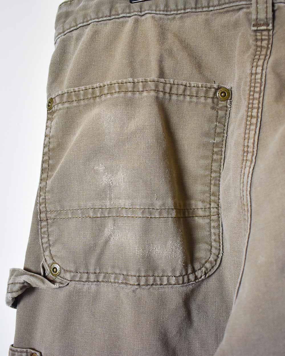 Brown Carhartt Double Knee Carpenter Jeans - W30 L30