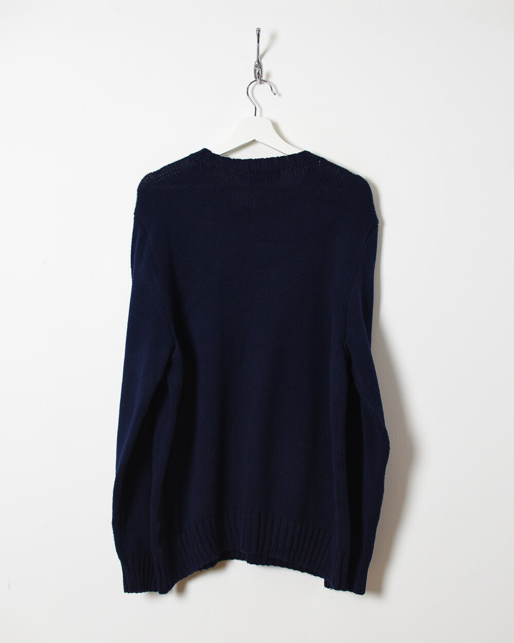 Navy Ralph Lauren Knitted Sweatshirt - Large