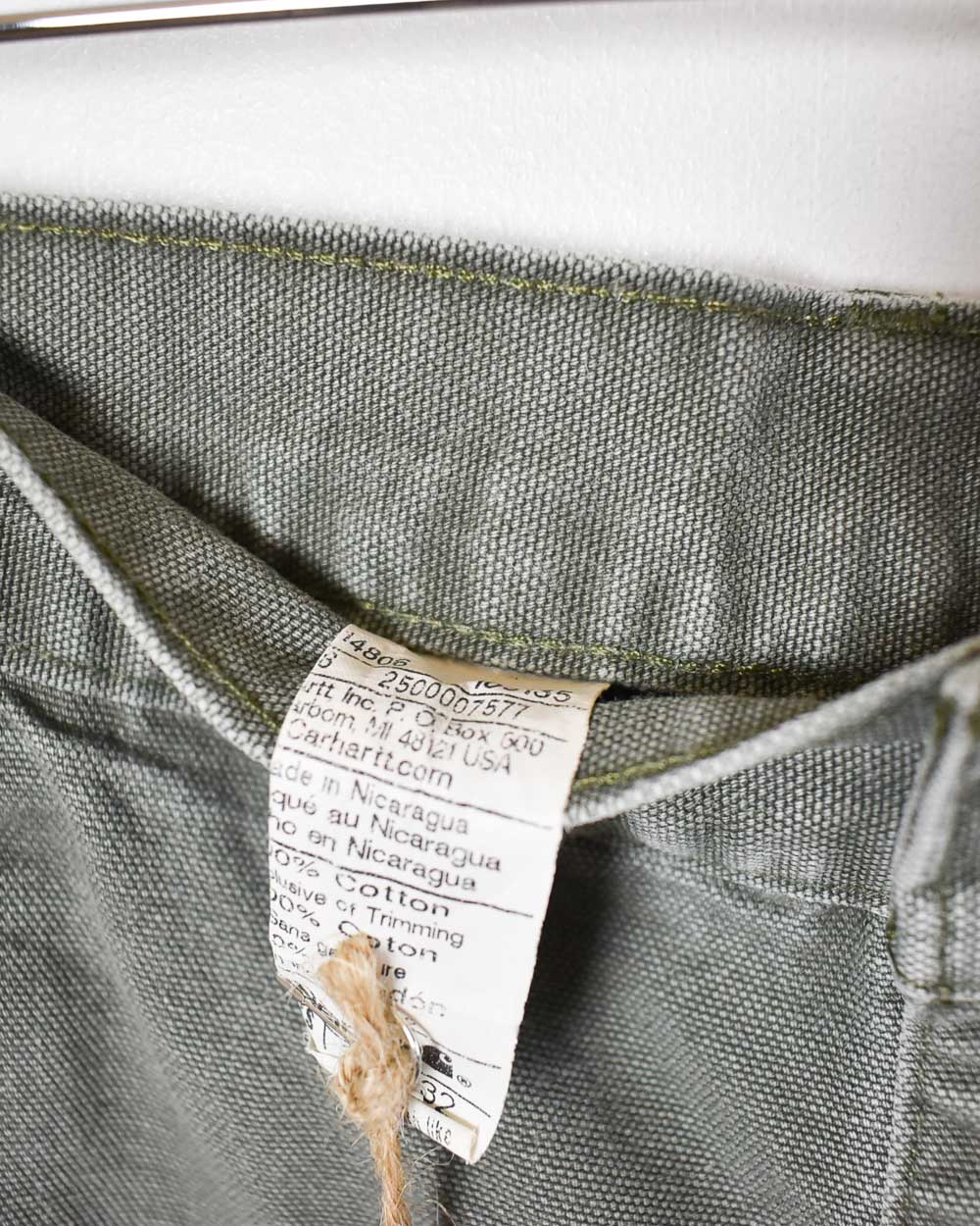 Green Carhartt Carpenter Jeans - W34 L30