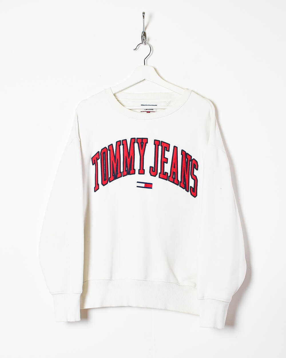White Tommy Jeans Women's Sweatshirt - Large