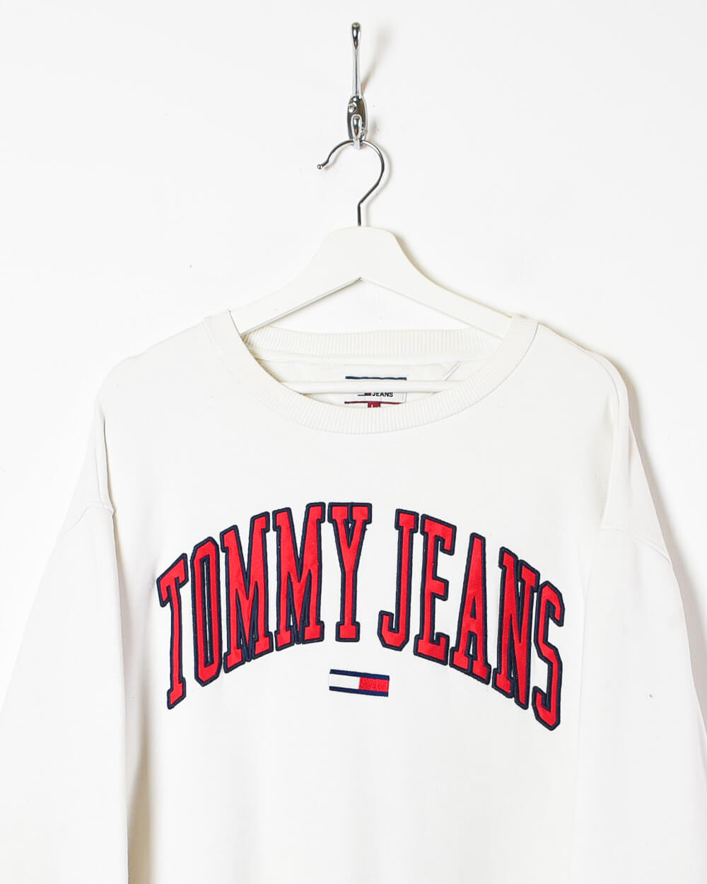 White Tommy Jeans Women's Sweatshirt - Large