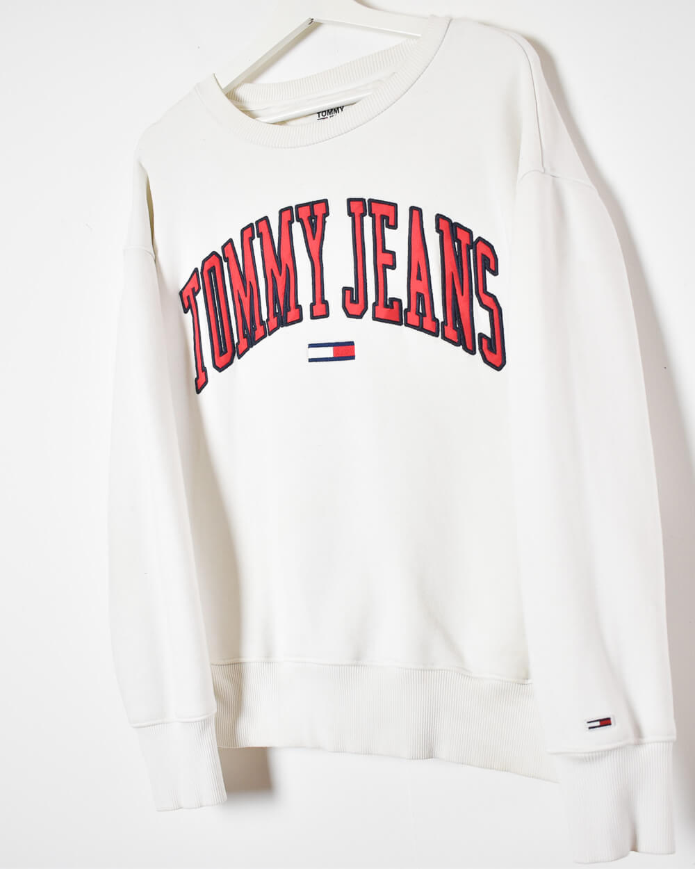 White Tommy Jeans Women's Sweatshirt - Large