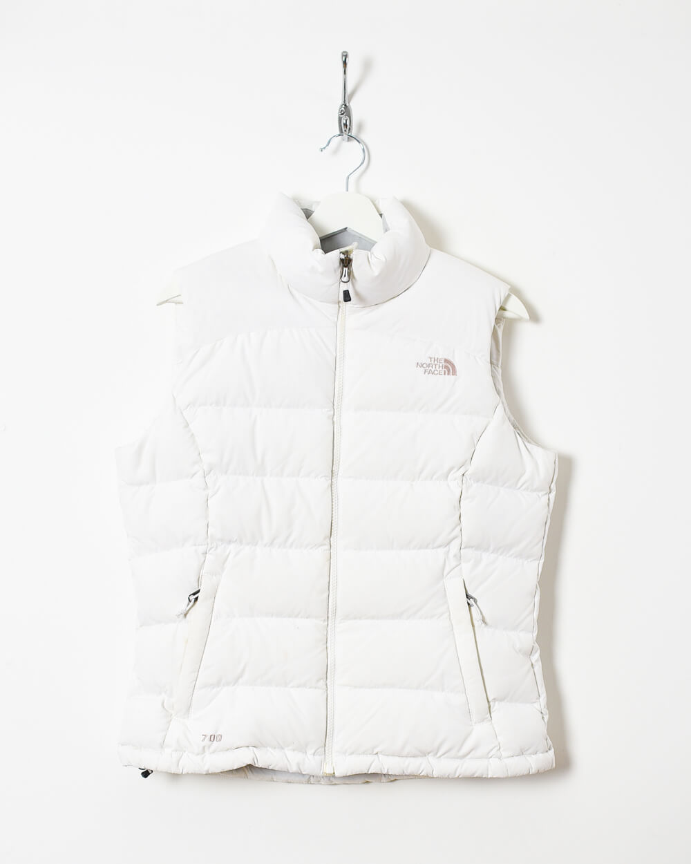 White The North Face Women's 700 Down Gilet - Medium