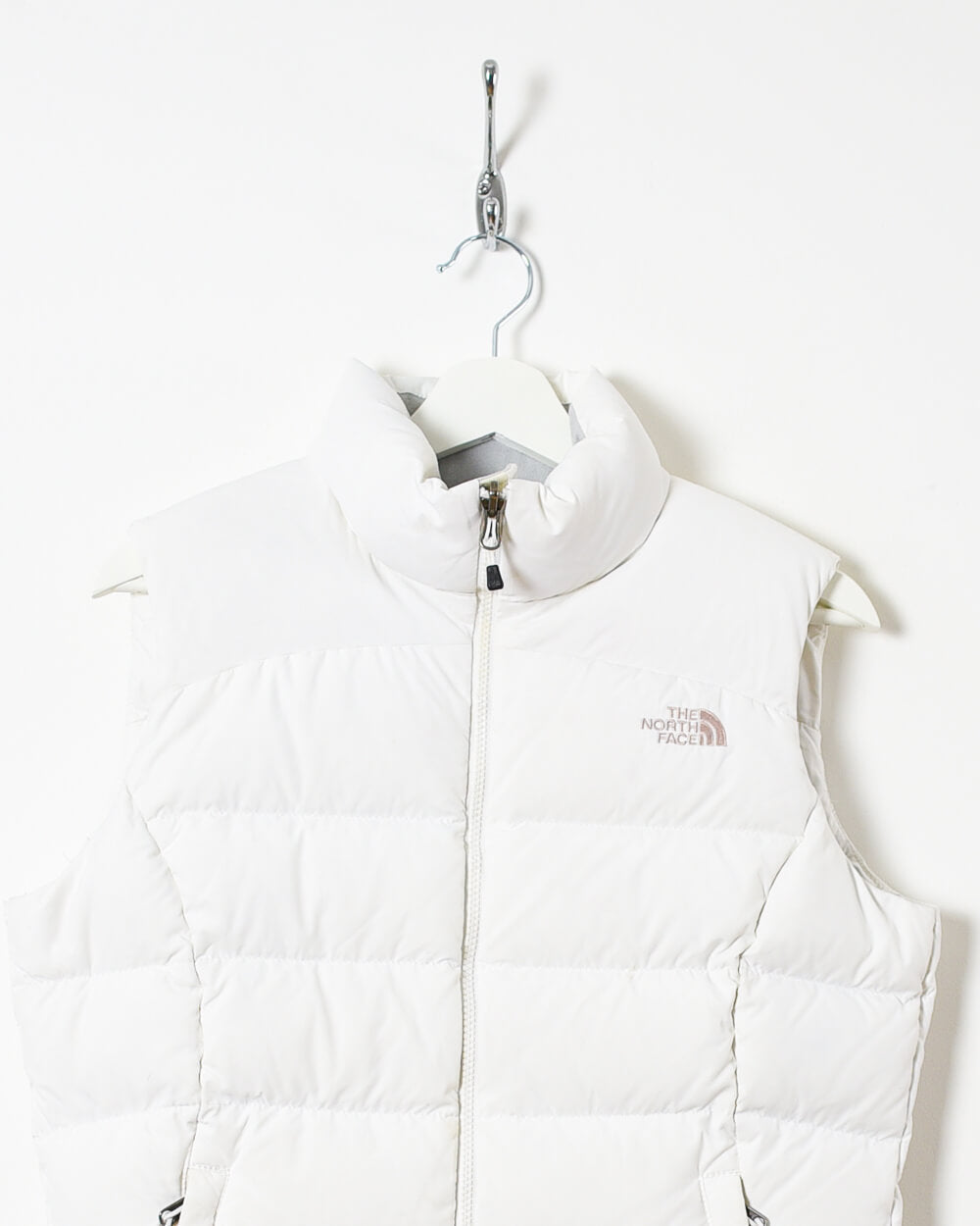 White The North Face Women's 700 Down Gilet - Medium
