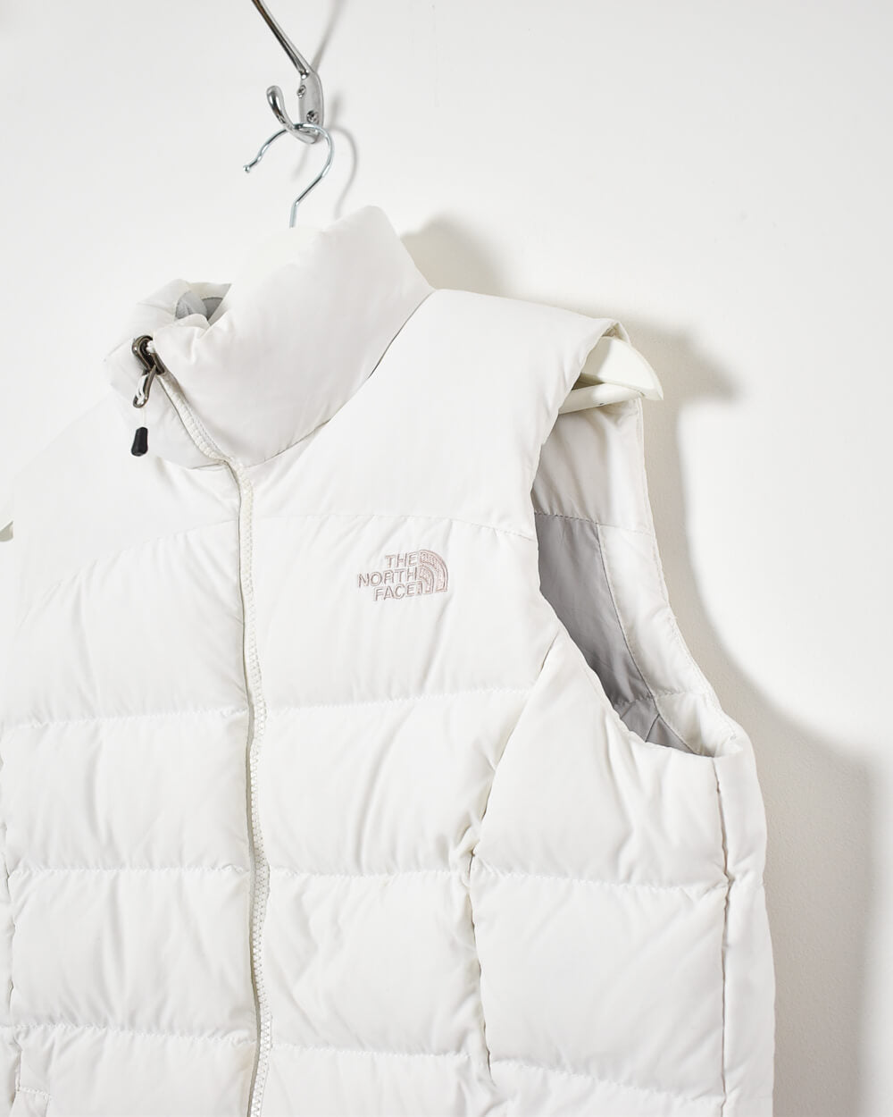 White The North Face Women's 700 Down Gilet - Medium
