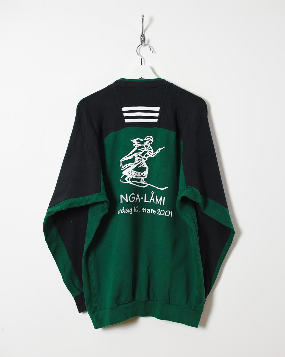 Green Adidas Sport Lillehammer Inga-Lami 1883 Sweatshirt - Large