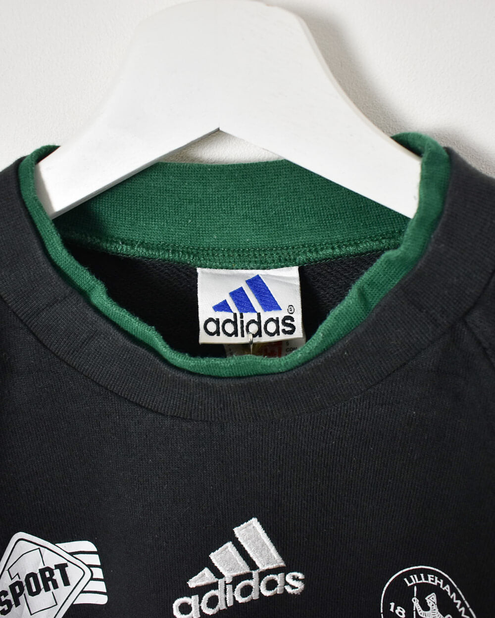 Green Adidas Sport Lillehammer Inga-Lami 1883 Sweatshirt - Large