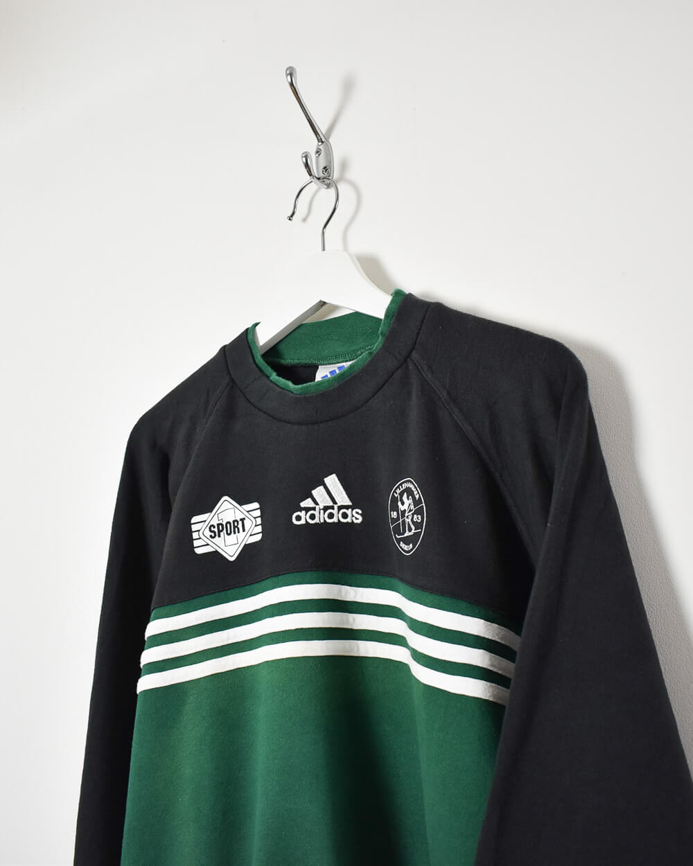 Green Adidas Sport Lillehammer Inga-Lami 1883 Sweatshirt - Large