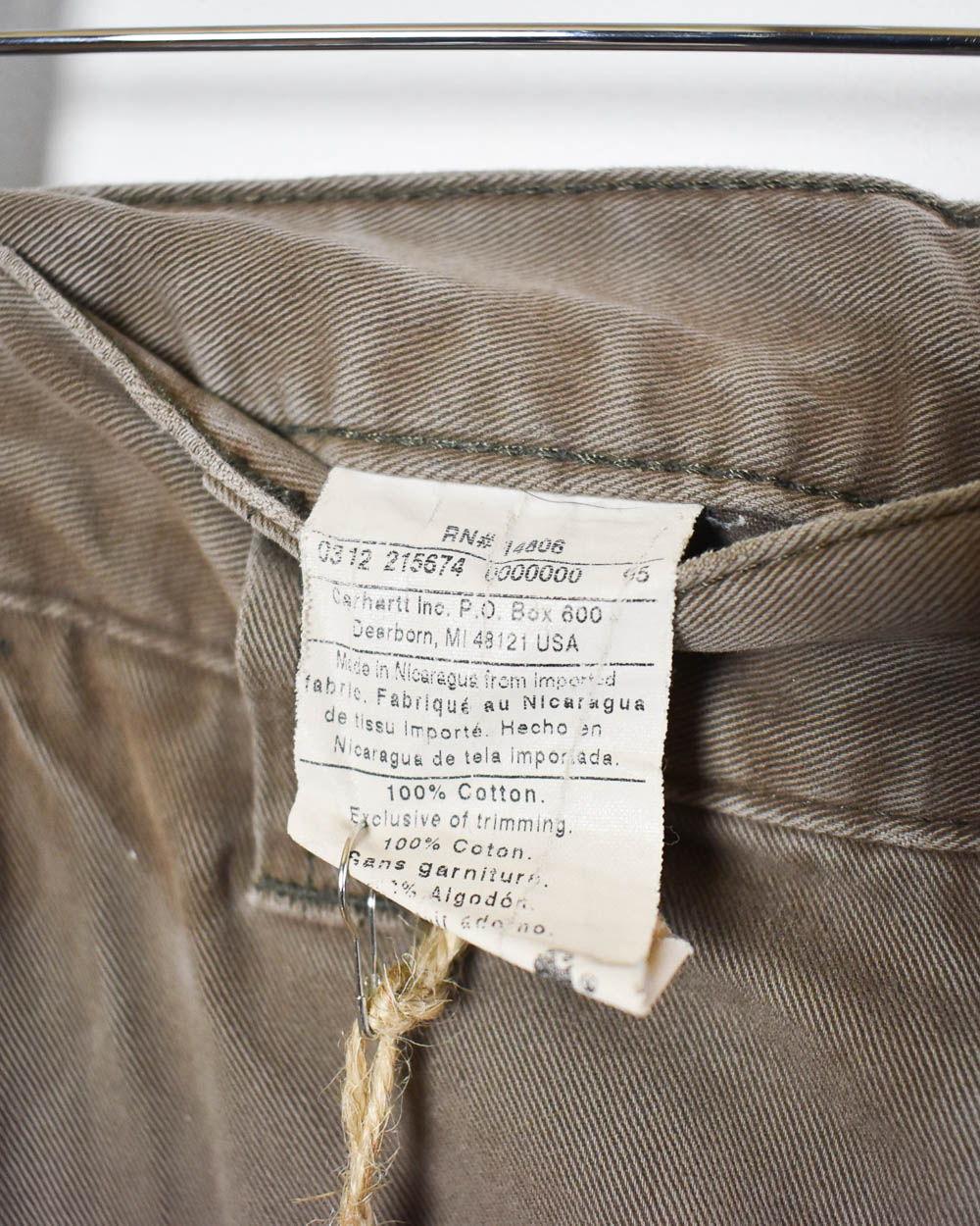 Brown Carhartt Carpenter Jeans - W34 L32