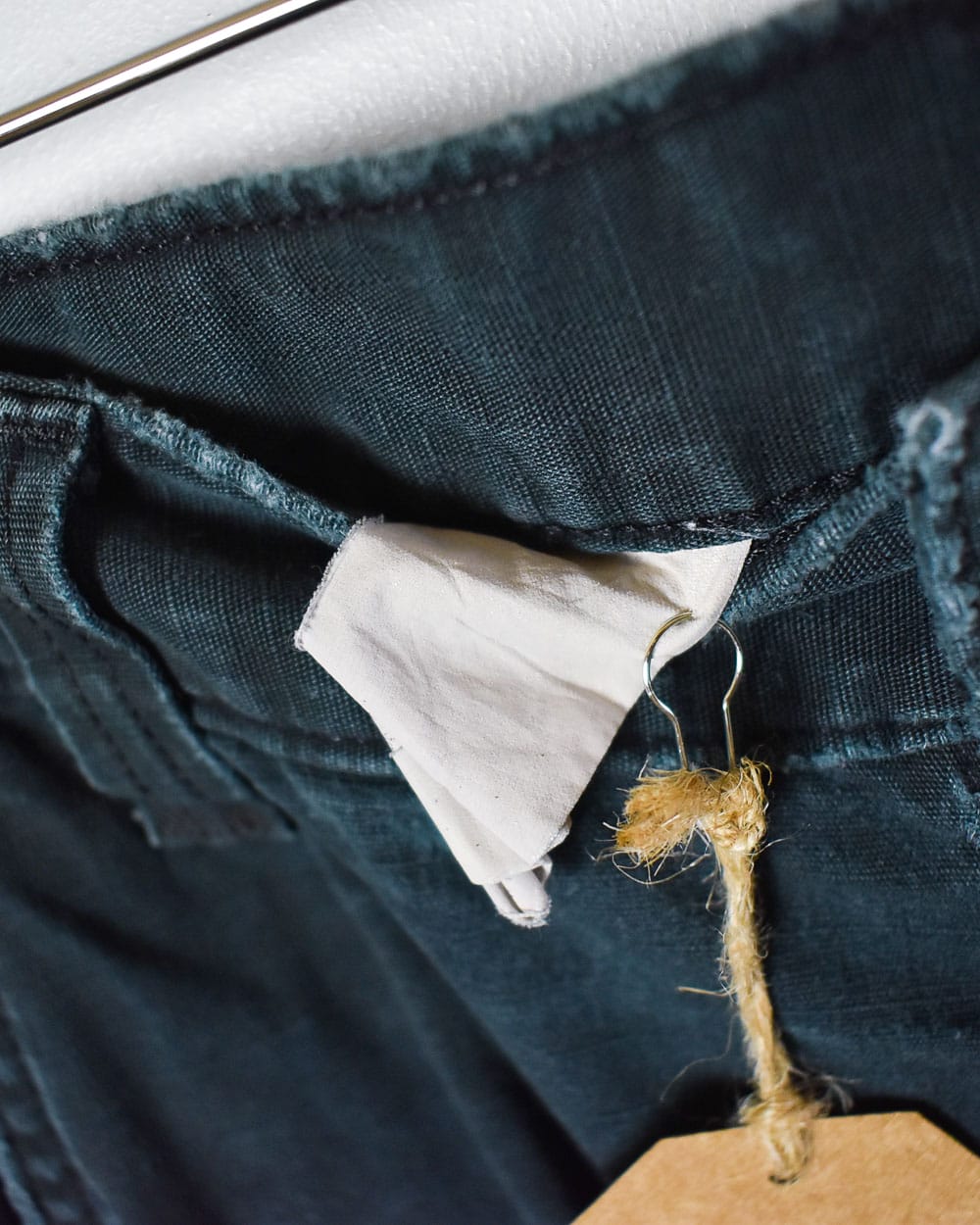 Black Carhartt Distressed Double Knee Carpenter Cargo Jeans - W32 L34