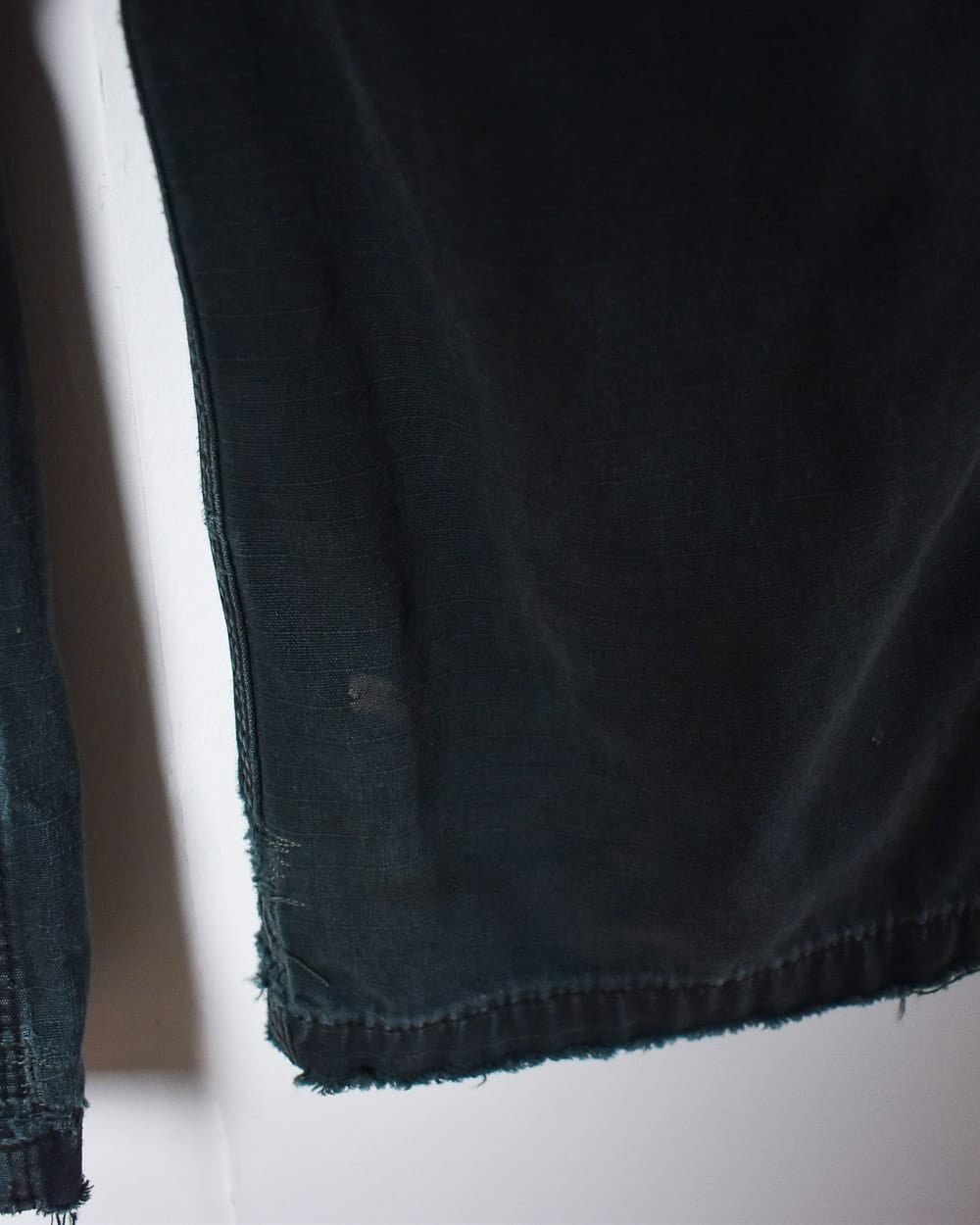 Black Carhartt Distressed Double Knee Carpenter Cargo Jeans - W32 L34