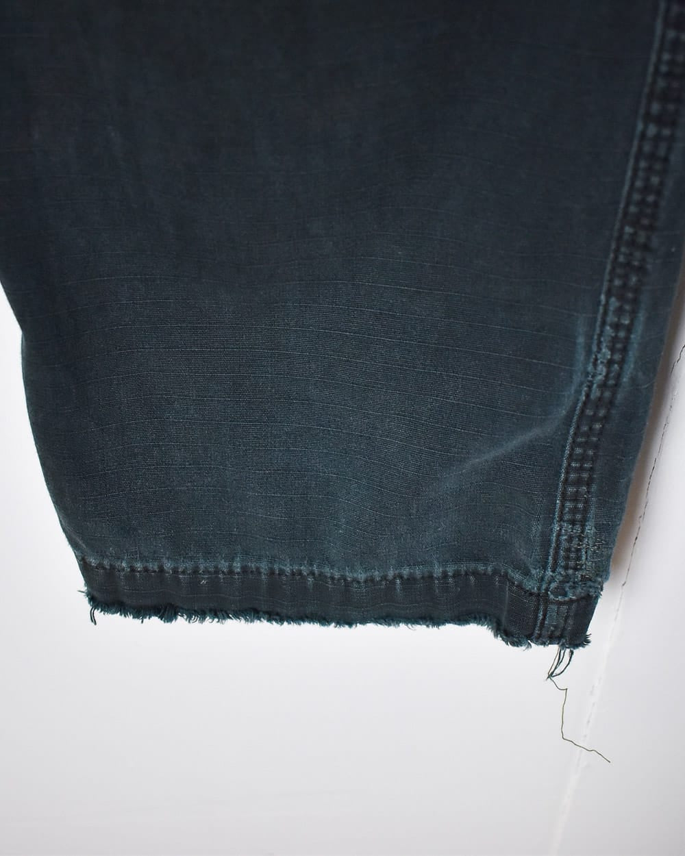 Black Carhartt Distressed Double Knee Carpenter Cargo Jeans - W32 L34