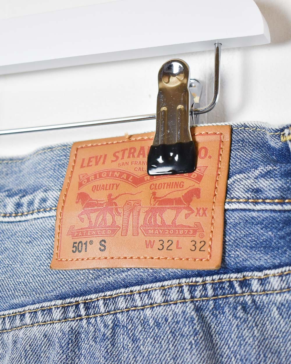 Navy Levi's 501 S Jeans - W32 L30