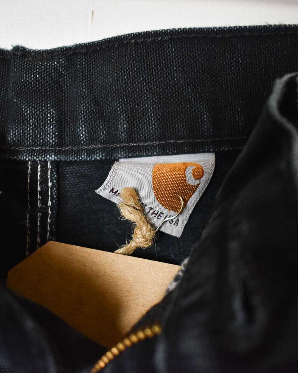 Black Carhartt Double Knee Worn Carpenter Jeans - W30 L32