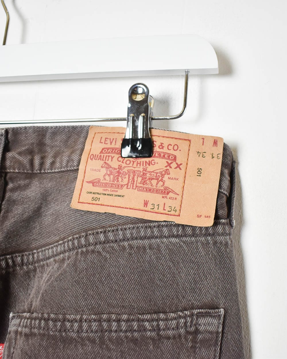 Brown Levi's 501 Jeans - W30 L29