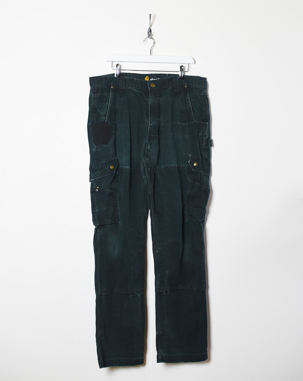 Black Carhartt Double Knee Carpenter Cargo Jeans - W36 L33