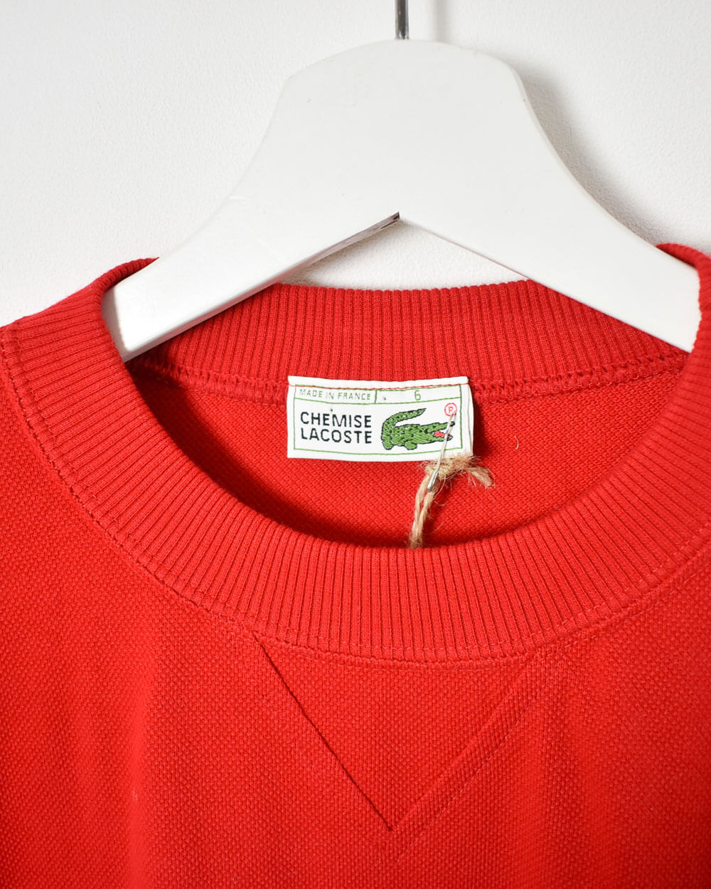 Red Chemise Lacoste Sweatshirt - Large
