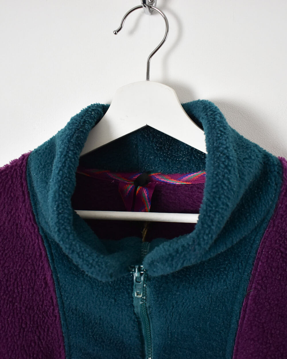 Purple Helly Hansen 1/2 Zip Colour Block Fleece - Large