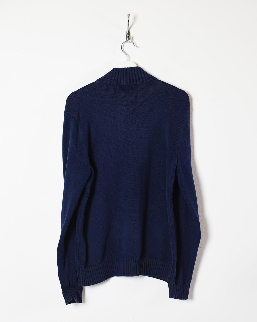 Navy Ralph Lauren 1/4 Zip Knitted Sweatshirt - Medium