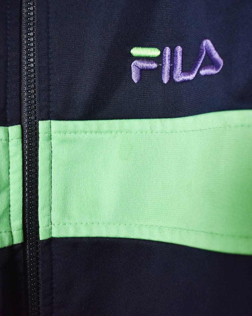 Navy Fila Tracksuit Top - X-Large