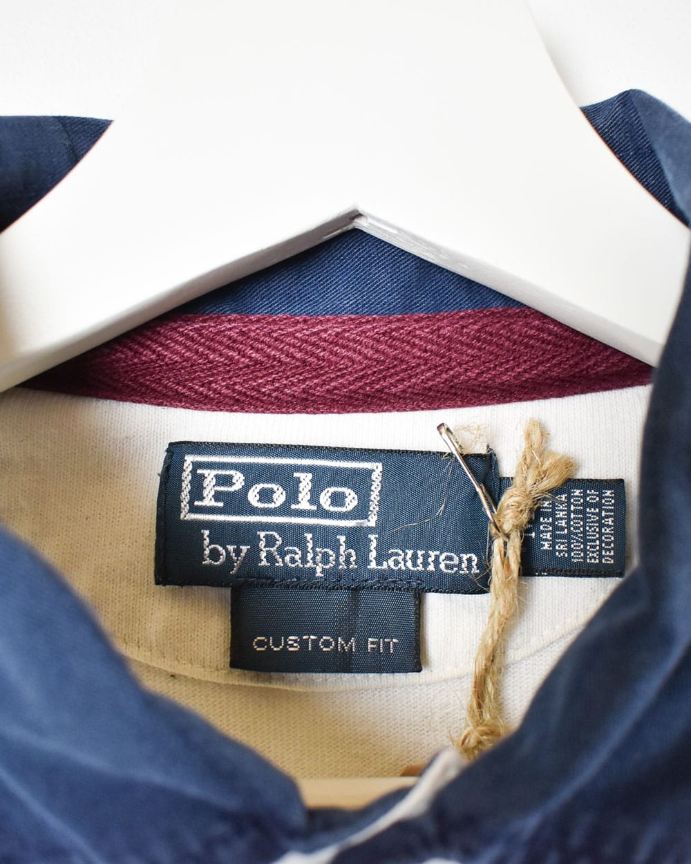 White Polo Ralph Lauren Rugby Shirt - Medium