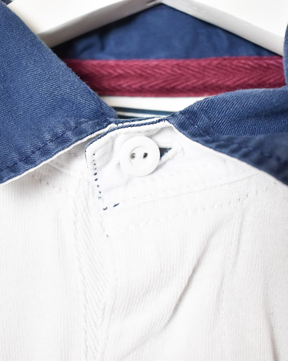 White Polo Ralph Lauren Rugby Shirt - Medium