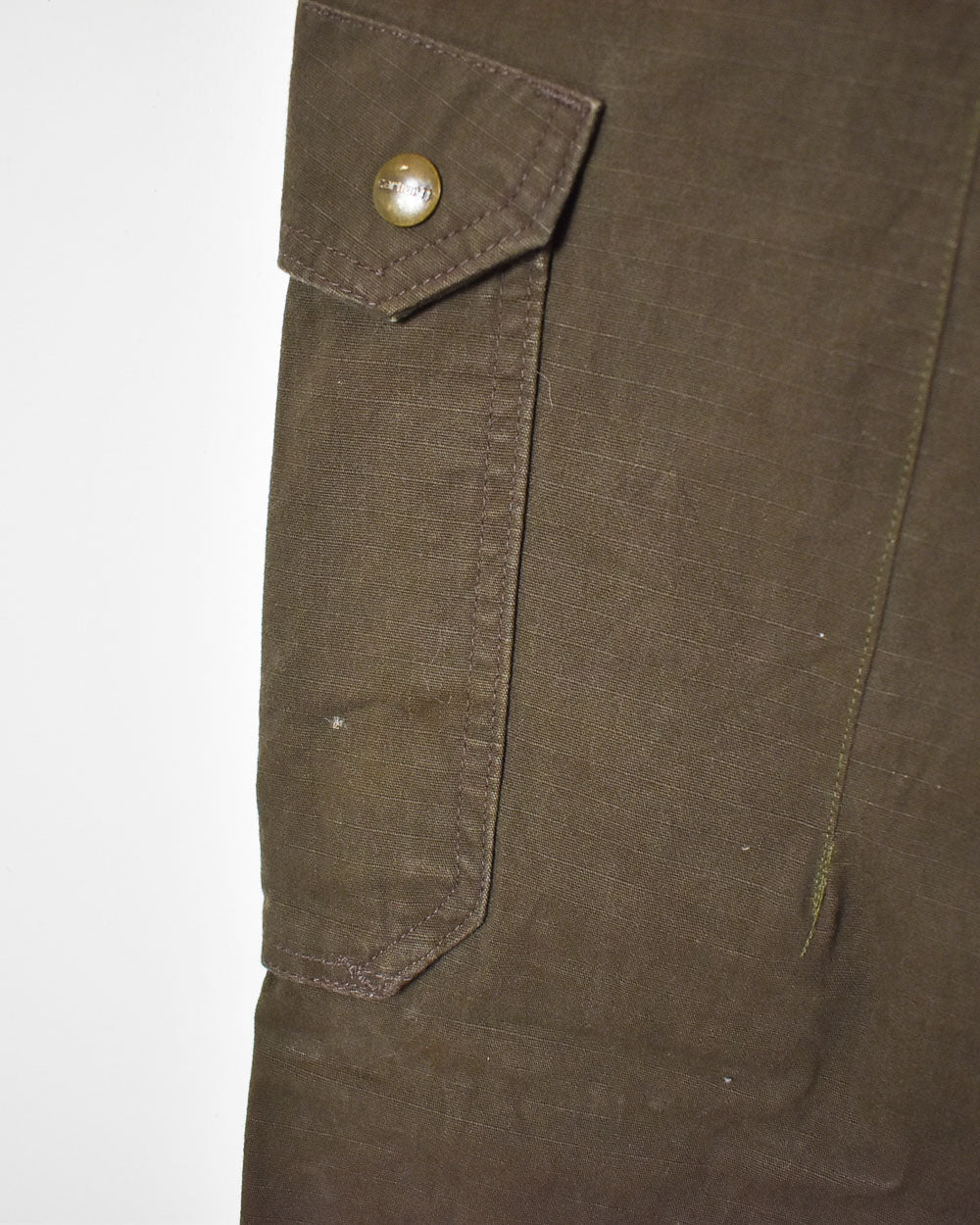 Brown Carhartt Double Knee Carpenter Cargo Jeans - W32 L34