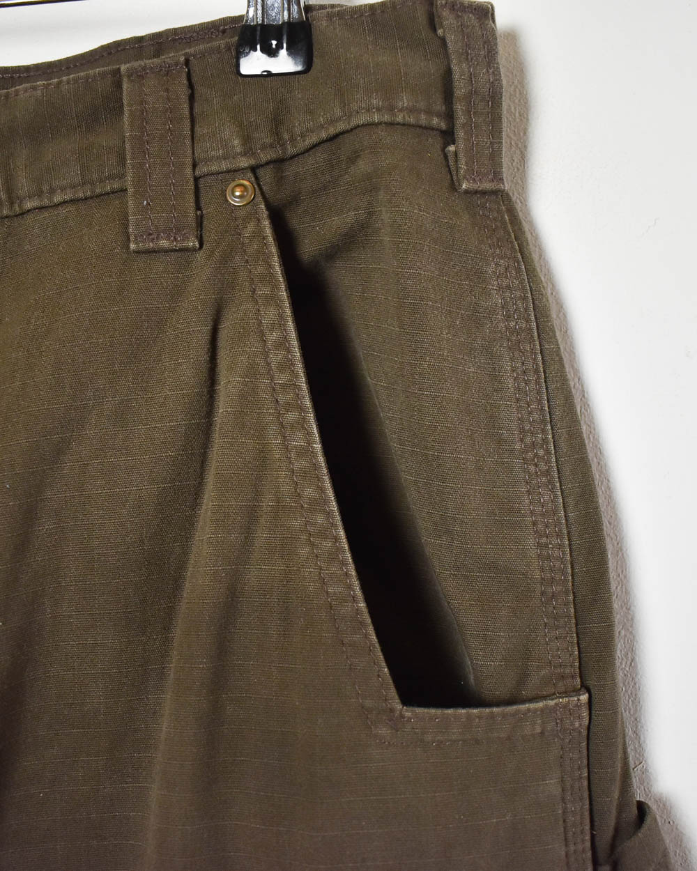 Brown Carhartt Double Knee Carpenter Cargo Jeans - W32 L34