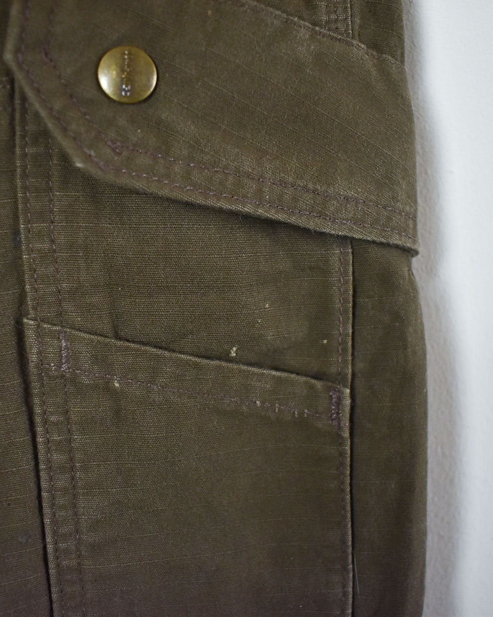 Brown Carhartt Double Knee Carpenter Cargo Jeans - W32 L34