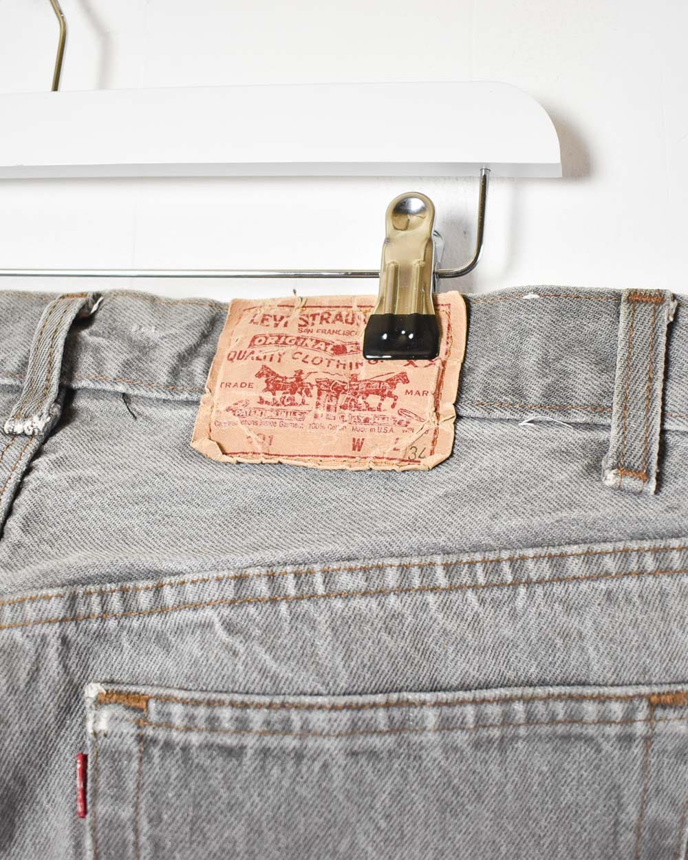 Grey Levi's USA 501 Jeans - W32 L28