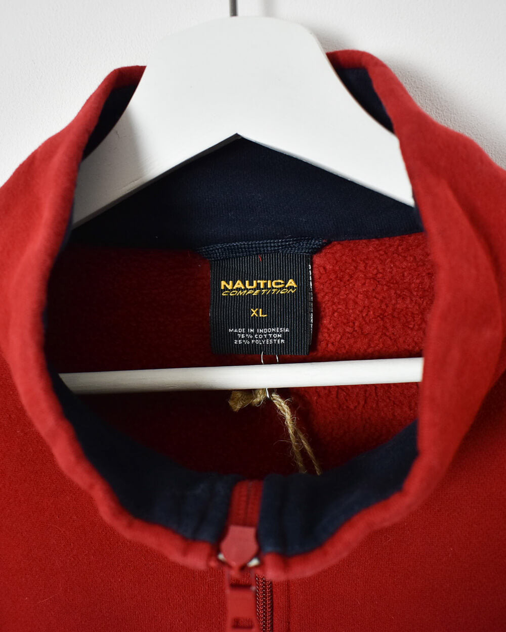 Maroon Nautica Competition 1/4 Zip Sweatshirt - X-Large