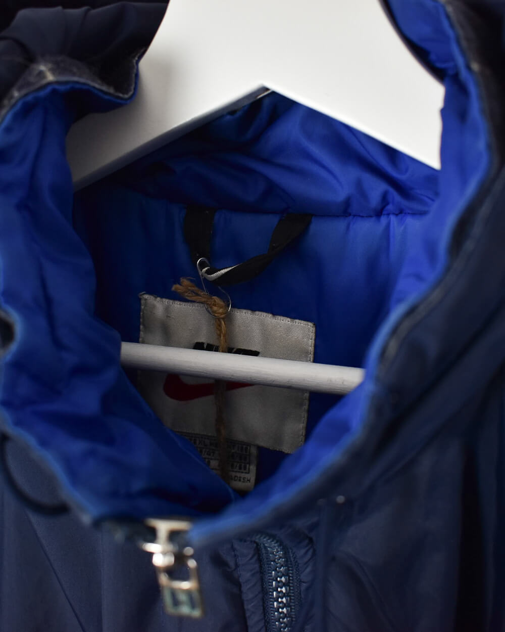 Navy Nike Hooded Winter Coat - Large