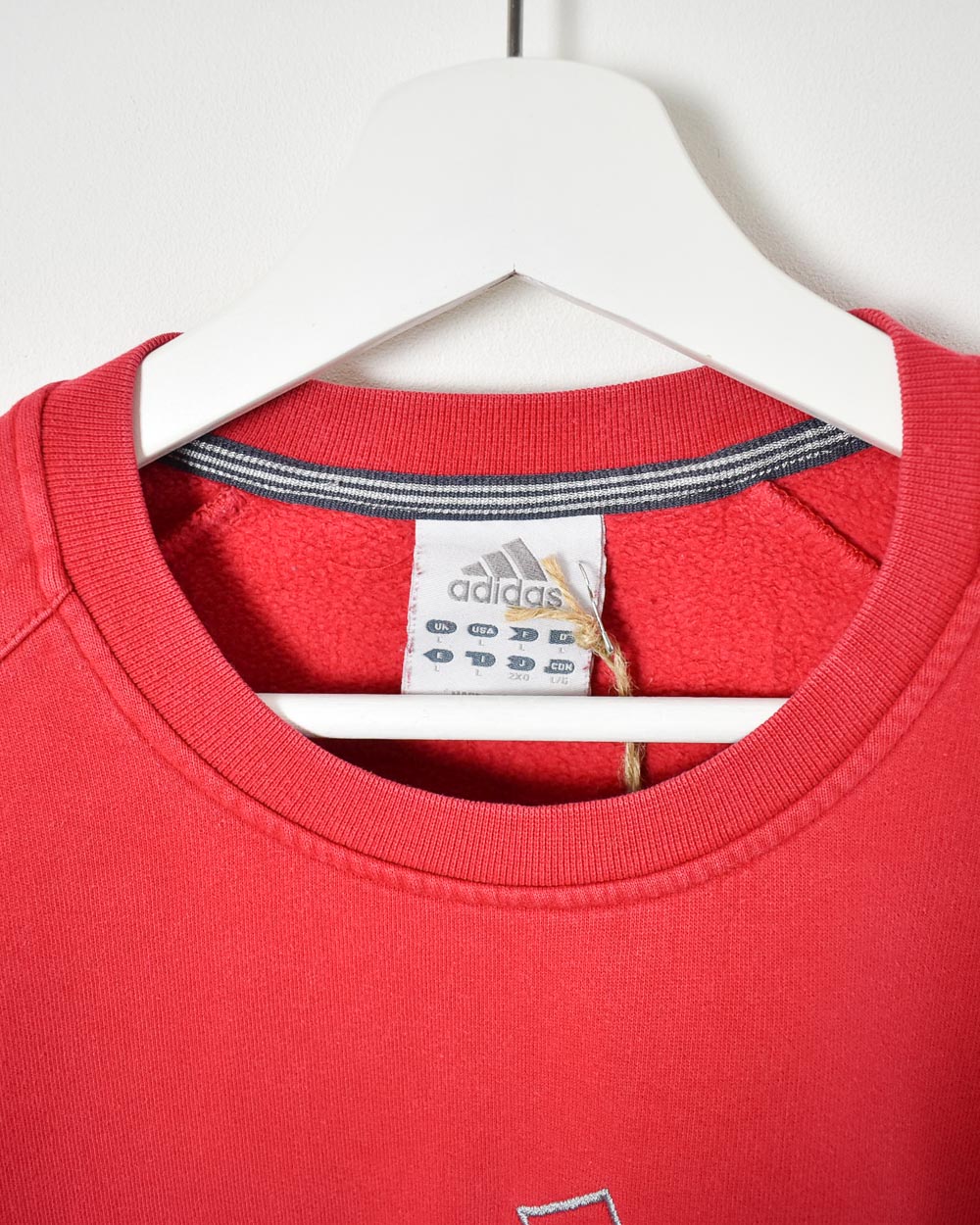 Red Adidas Sweatshirt - Large