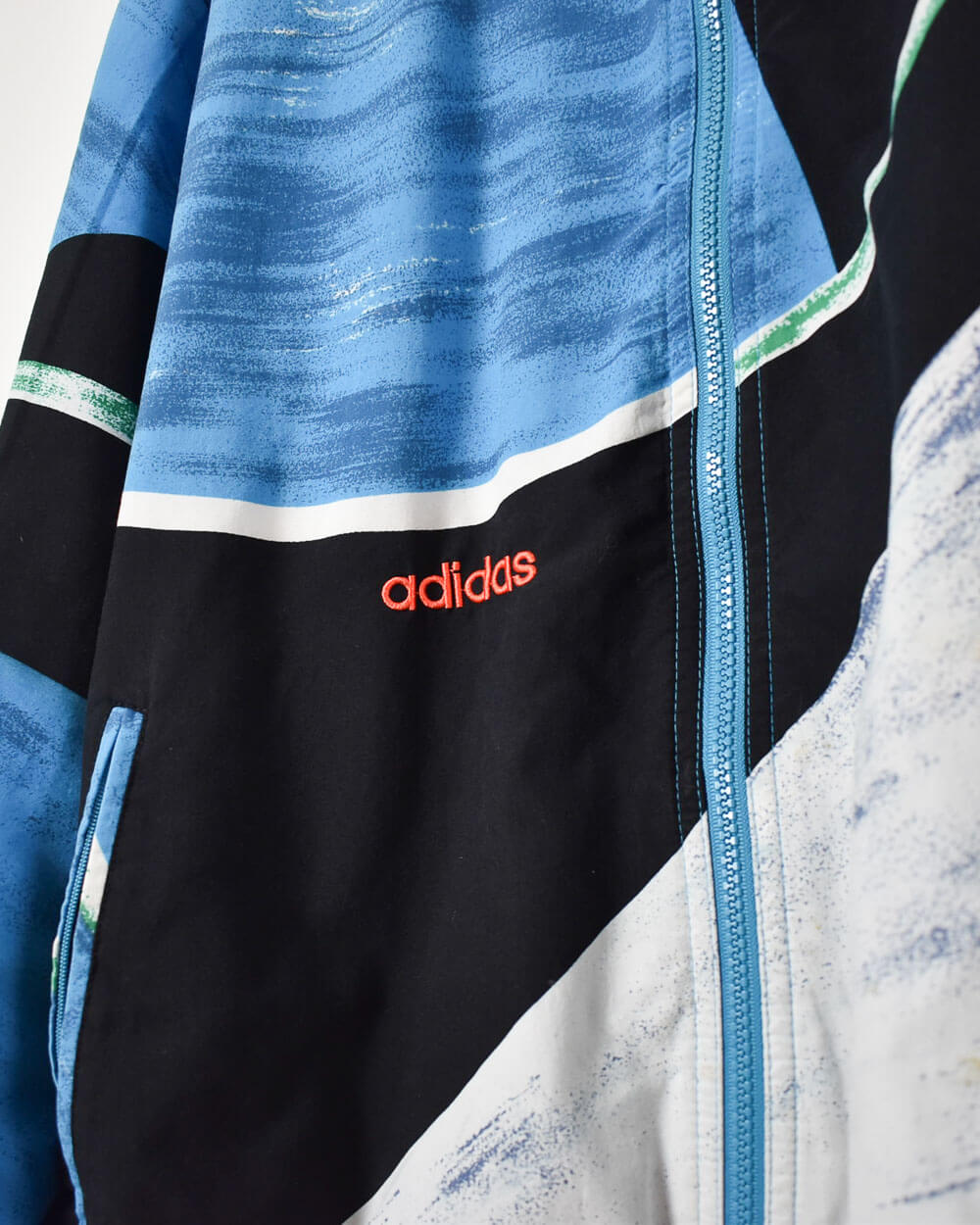 Blue Adidas Windbreaker Jacket - Large