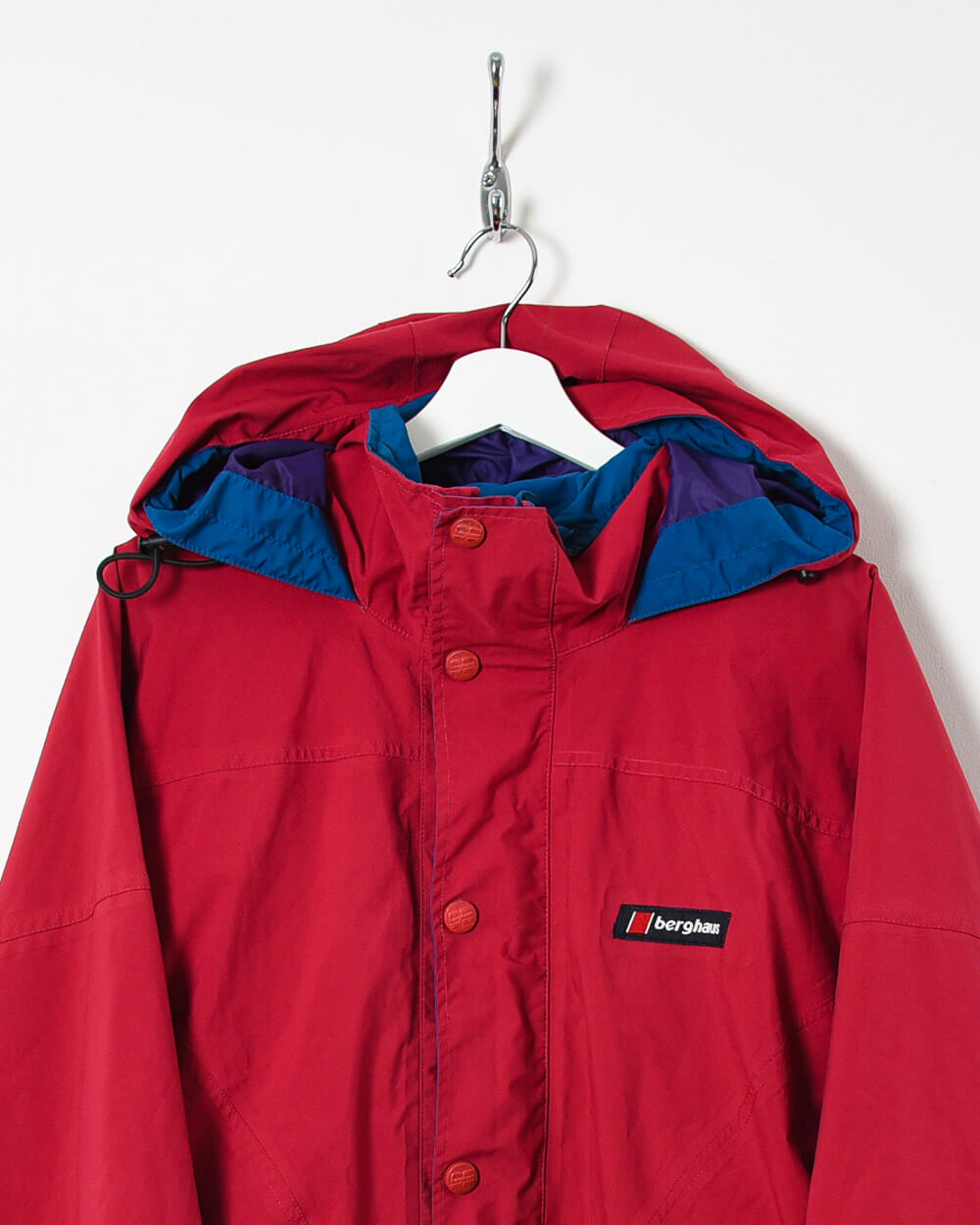 Red Berghaus Hooded Windbreaker Jacket - Large