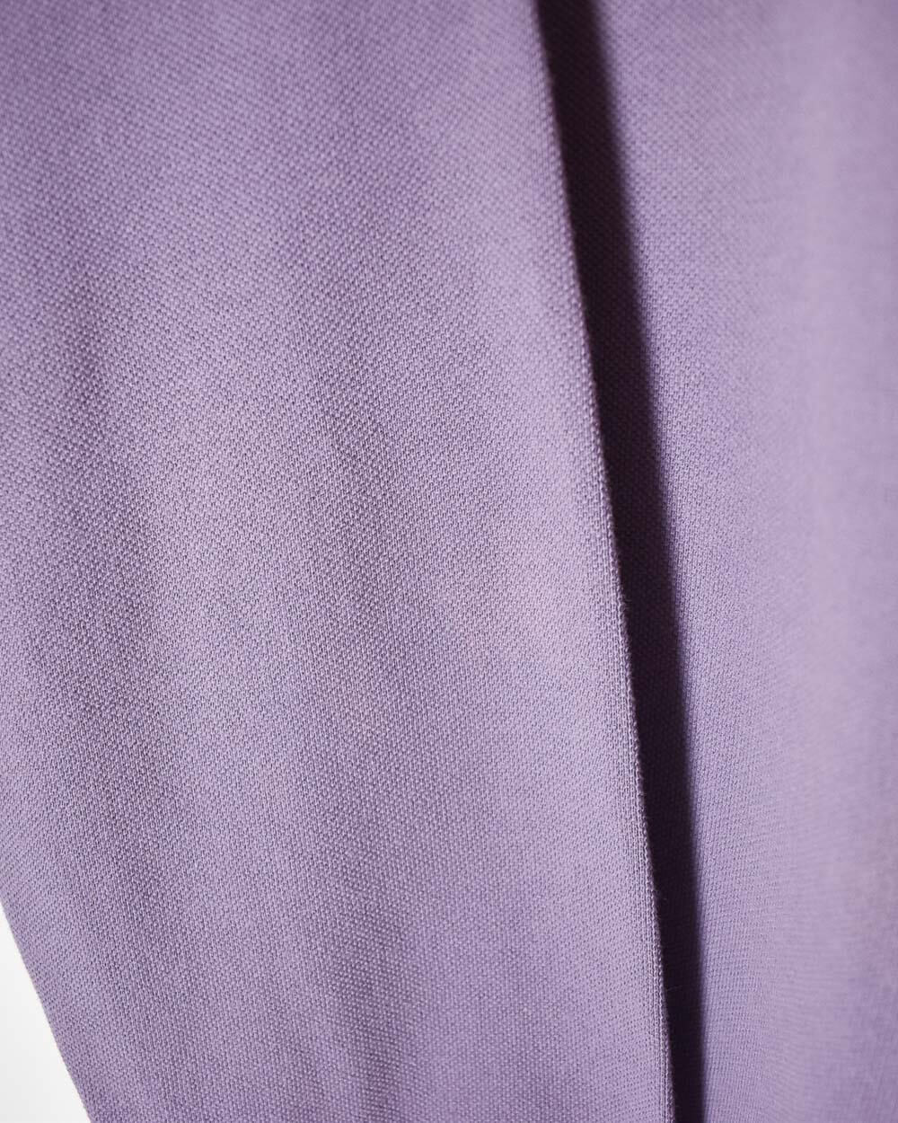 Purple Burberry London Long Sleeved Polo Shirt - X-Large